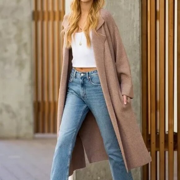 LAST ONE!! Effortless Knitted Trench Coat - Picture 5 of 10